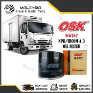 ISUZU NPR PRO NPR66 HICOM 4.3 OIL FILTER O-6757 MTB150 MTB170 O-6747 PERKASA NPR70 NPR72 8-943381811