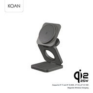 แท่นชาร์จไร้สาย ADAM elements Mag 3 Ultra Qi2.2 3-in-1 Foldable Travel Charging Station รองรับการชาร