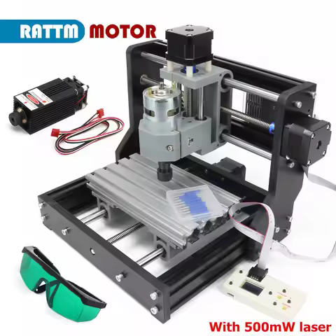 【BZ EU US】1610 Pro 3 Axis GRBL mini CNC laser engraving Router Milling Machine with Offline Controll