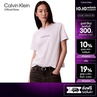 CALVIN KLEIN เสื้อยืดคอกลมแขนสั้นผู้หญิง รุ่น 47D213G YAA-สีขาว