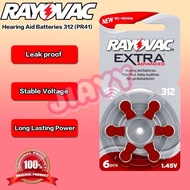 Rayovac Extra Advanced Hearing Aid Batteries 312 (PR41)