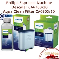 Philips Espresso Machine Descaler CA6700/10 scale remover 250ML / PHILIPS Aqua Clean Filter CA6903