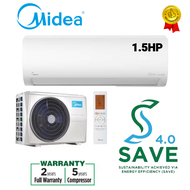 SEDA NUR PETRA Midea 1.5HP Inverter Air cond Xtreme Save MSXS-13CRDN8 /Air Conditioner MSXS13CRDN8 /