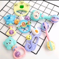 7 Piece animal-shaped rattle dice toy set for babies to practice grasping, safe materials baby toys 
