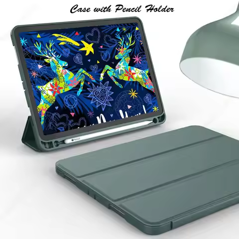 With Pencil Holder Funda for New iPad 10.2 iPad Air 5th/4th Generation 10.9 iPad Air11 M2 Pro11 M4 2