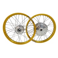 ชุดล้อทองขอบ 1.4X17 ใส่ MioFinoเก่าNouvo mx พร้อมใส่