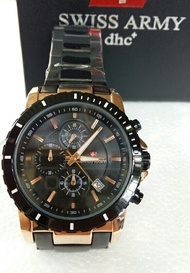 jam tangan pria swiss army 7261.rose gold