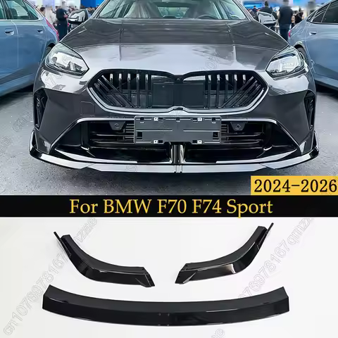 MP Style Front Bumper Lip Spoiler Splitter Diffuser For BMW 1/2 Series F70 F74 116 120 123 M Sport 2