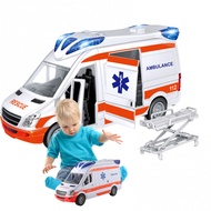 Rescue Vehicle Toys,Ambulance Toy With Lights And Sound,Ambulance Toy Car And House Toys With Stretc