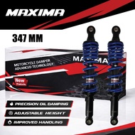 347MM Rear Shock Absorber Racing MAXIMA – Adjustable Suspension – Absorber Belakang – Alloy /Matte –