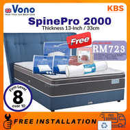 (FREE Shipping+Installation) Vono SpinePro 2000 Mattress (Tilam Vono) | 15 years Warranty | Pocketed
