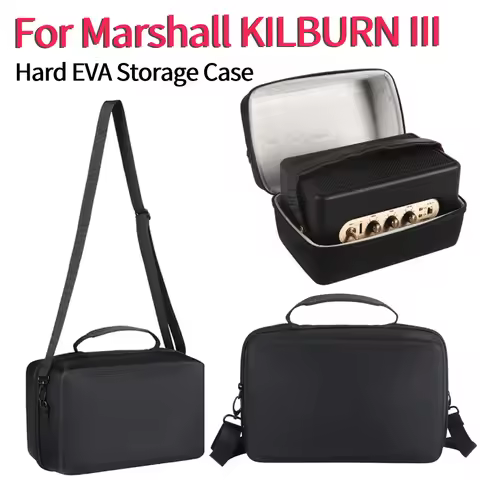 For Marshall KILBURN III Speaker Hard EVA Carrying Bag Protect Box with Shoulder Strap Anti-scratch 