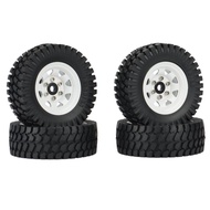 Bigsale 4Pcs 1.55 Metal Beadlock Rim Tire Set 110 Rc Crawler Car