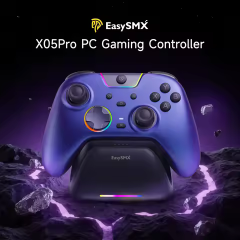 EasySMX X05 Pro Wireless Gamepad for PC Switch Android iOS Hall Joystick Quiet Buttons Dual Trigger 