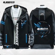 เกม Arknights Mothea A คอสเพลย์ Costum เสื้อแจ็กเก็ตแขนยาวพิมพ์ลายซิปมีฮู้ดแฟชั่นเสื้อโค้ทมีฮู้ดคอสเ