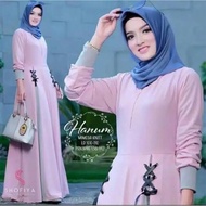 READY STOCK Hanumi Baju Muslimah Fashion Long Dress Maxi Jubah Kurung Raya Casual Basic