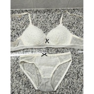 preloved 2ndhand set 二手内衣裤套装米色