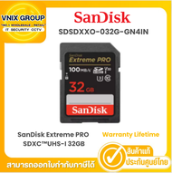 Sandisk SDSDXXO-032G-GN4IN การ์ด SanDisk Extreme PRO SDHC™ และ SDXC™UHS-I 32GB Warranty  Lifetime