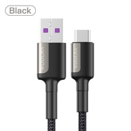 【50% OFF Voucher】KUULAA 5A Type C Cable USB Fast Charging Cable Nylon Braided Cáp dữ liệu For Samsun