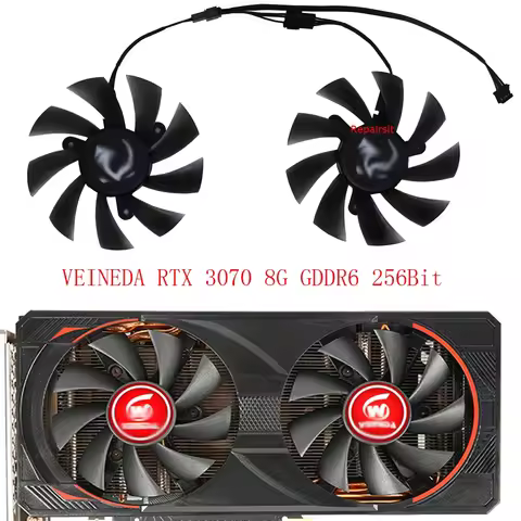 VGA Graphics Cooler,Video Card Fan,2Pcs/Set,For Leadtek WinFast RTX 3050 3060 2060 2070 RTX3060 HURR