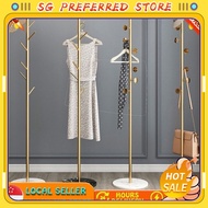 【SG Preferred】 [SG stock]Modern coat rack marble clothes hanger display rack bedroom living room met