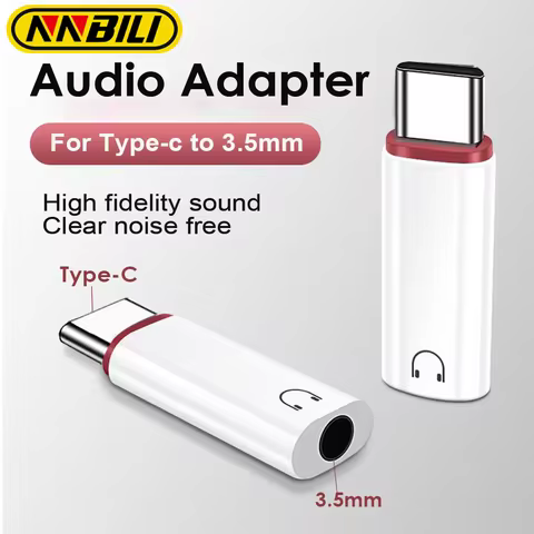 NNBILI Type c To 3.5mm Earphone Adapter 3.5 Jack USB C Audio Converter for iPhone 15 Samsung USB C t