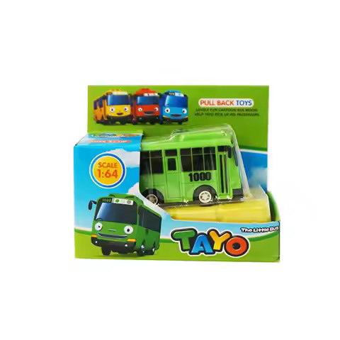 Model Buses for Kids Gifts Little Children Educational Model Buses TAYO Bus Car Mini Pull Back Bus L