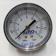 PRESSURE GAUGE 50MM X 1/4'' BSPT THREAD 0 ~ 1.6BAR ( BACK CONNECTION )