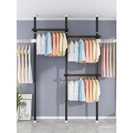 Household Clothes Simple Clothes Drying Rod Balcony Indoor Drying Rack Floor Folding Retractable Han