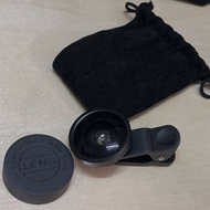 Lens廣角鏡 Super wide 0.4x通用萬能自拍夾附絨布束口袋@qp80-0