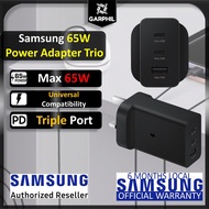 Samsung 65W Charger Triple Port / 35W Charger Dual Port Adapter USB-C & USB-A | Type-C Cable