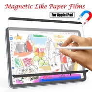 Magnetic Paper Touch Screen Protector For Ipad 10 th Gen 10.9"Pro 11 12.9 Ipad Air 4 10.5 10.2 Mini 4 5 6 Removable Film