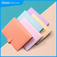 A5 Binder Agenda Plain Leather A5 20 Pastel Color Binder OrganizerRing Daily Binder refill