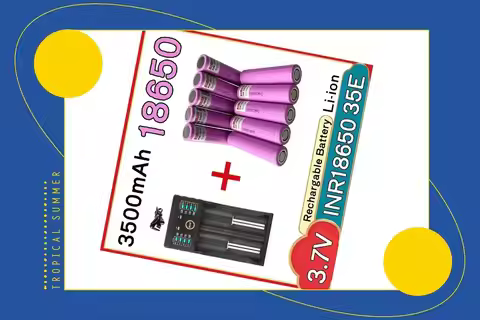 INR18650 35E 3500mAh for 18650 3500mAh 25A Discharge Li-ion 3.7v Rechargable Battery 18650 Battery
