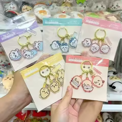 Chiikawa surrounding Chiikawa flying squirrel Chiy baby three consecutive acrylic cartoon cute keych