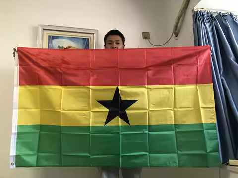 SKY FLAG Ghana Flag 150x90cm high quality Polyester hanging Ghana National Flags Double Sided Printe