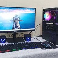 PC GAMING & DESAIN FULLSET MURAH RYZEN 3 BARU BUKAN BEKAS APALAGI SEKEN LENGKAP MONITOR 22" FRAMELES