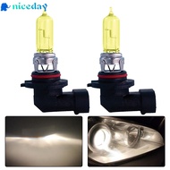 [NICEDAY-MY high quality] 2pcs Yellow 9005 HB3 Halogen Bulb High Beam Headlight Daytime Running Ligh