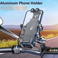 56 Motorcycle 3 Phone Holder With Vibration Dampener High-Speed Secure Lock,Motorcycle Handlebar L