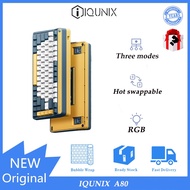 IQUNIX A80  Explore Wireless Mechanical Keyboard Bluetooth Three Mode Game Customized TTC Fast Silve