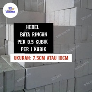 Hebel 1m3 Hebel 1/2 m3 Hebel 7.5cm Hebel 10cm Bata Ringan Per Kubik
