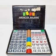 [ 三舍 ] 美國麻將  含籌碼.骰子.英文說明書  材質:壓克力 未使用  F2 00