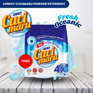 Lonkey Cucimaru Detergent Powder 750G Fresh Oceanic