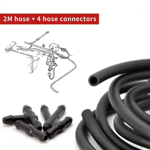 2m 3.5mm Universal Windshield Washer Nozzle Hose Tube Pipe Front Window Headlight Pump Car Parts Wit