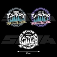 SUYA go camping Camper Sticker car decal car sticker windscreen sticker