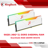 Kingbank 96GB (48GB x 2) DDR5 RAM CL32 6400MHz Hynix - RGB WHITE