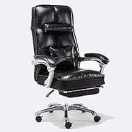 Home Boss Chair Office Chair Ergonomic Lift Chair Reclining Real Cow Computer Chair Swivel Chair(Color:Brown with footrest Cowhide) interesting