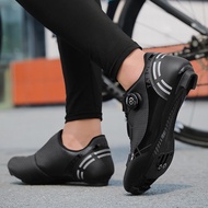 Ready Stock 36-47 Road Cycling Shoes Bicycle Shoes Lock Shoes Lace-Free Sports Shoes Road Sole Bicycle Shoes Flat Shoes Outdoor Sports Shoes Rubber Outdoor Bicycle Shoes Professional Sports Shoes/Sports Shoes Road Bicycle Shoes Running Shoes