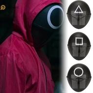 Si 4PCS Calamari Game Cosplay Mask Props Boss Square Circle Triangle Pattern Full Face Party Masks R