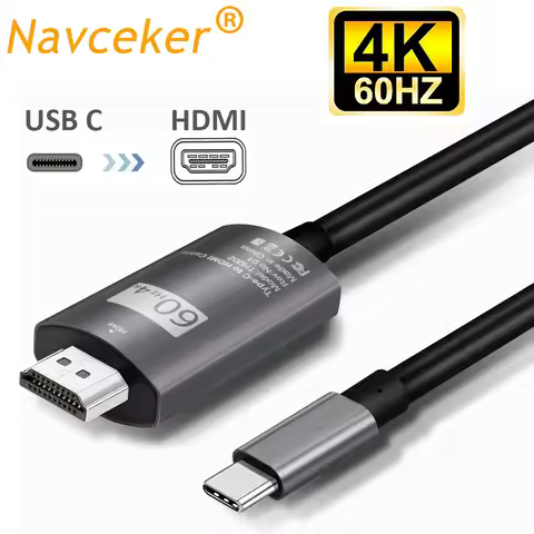 4K 60Hz Type C to HDMI Cable USB C to HDMI Cable Converter 4K Type-c USB 3.1 Thunderbolt 3 Adapter f